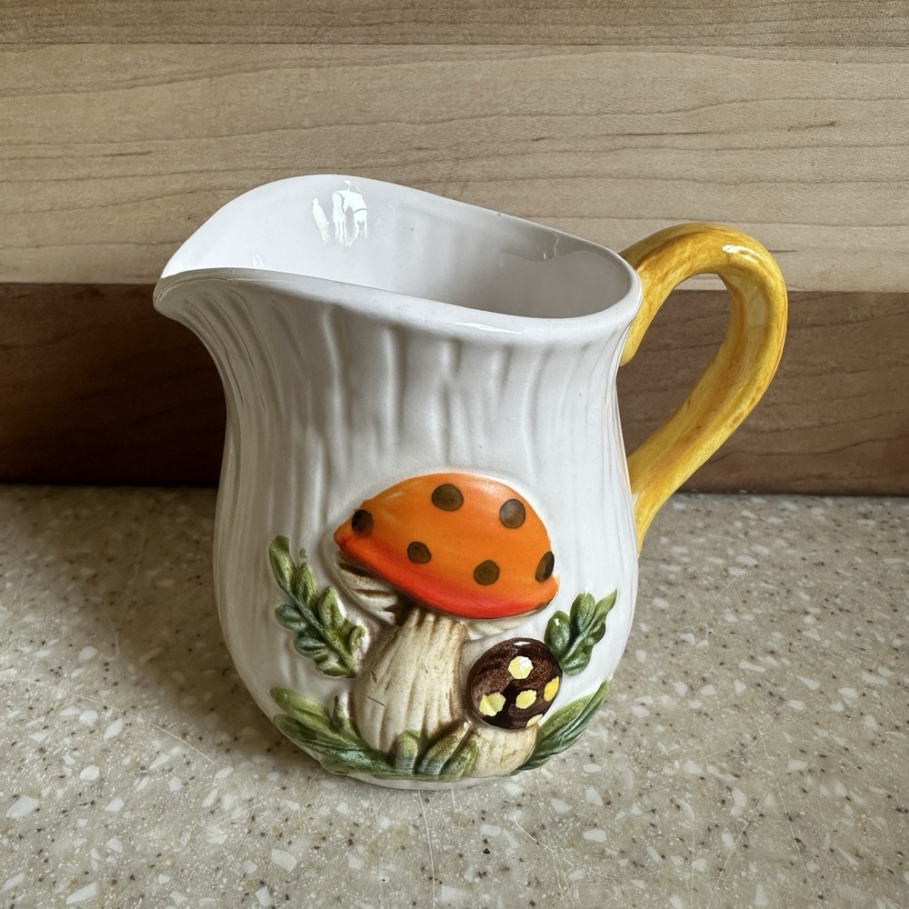 Vintage 1978 Merry Mushroom Pitcher/Creamer Sears & Roebuck and Co
